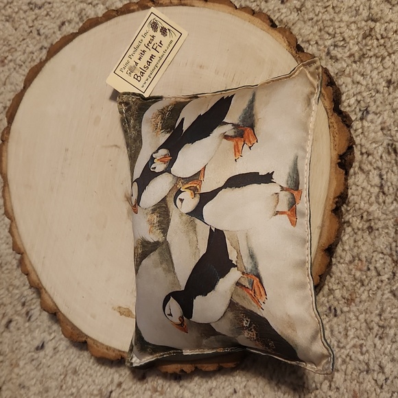 Paine Products Puffin Design Small Balsam Fir Filled Pillow - Picture 1 of 6